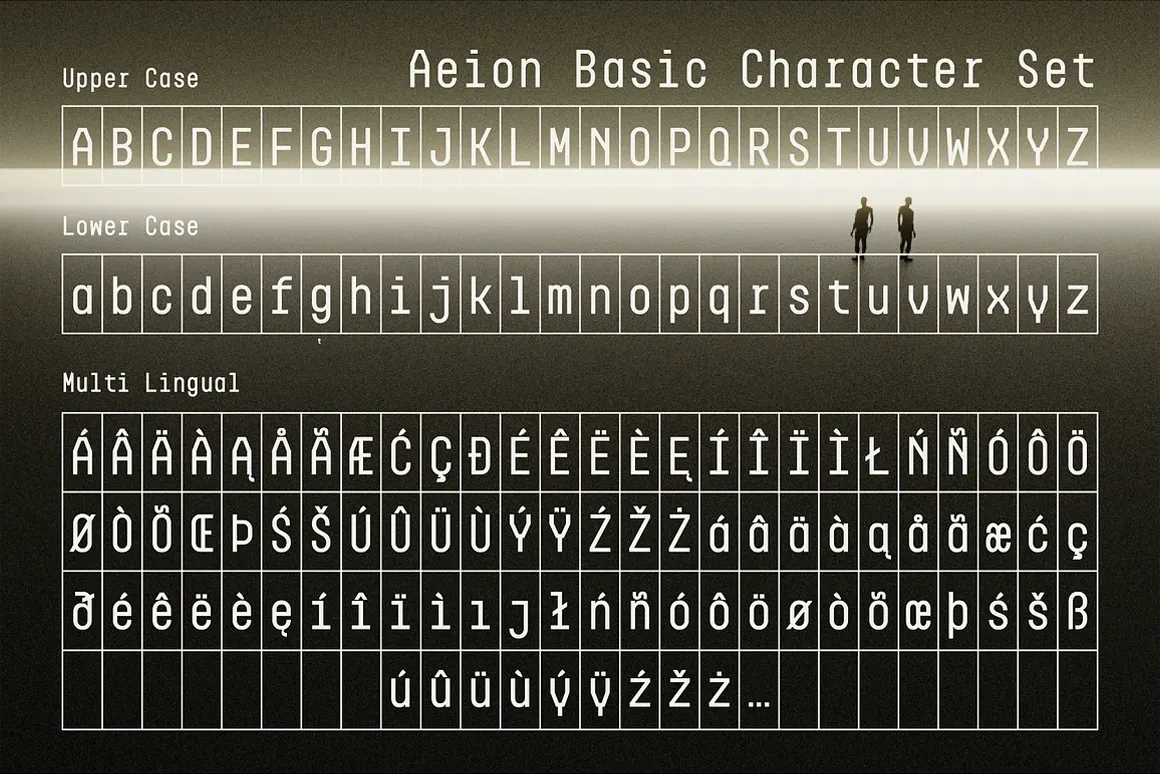 Aeion - Condensed Tech Mono Font Family