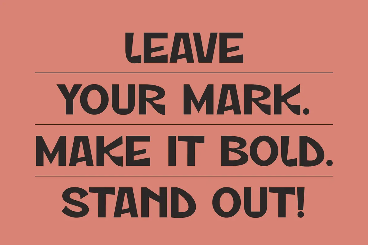 ST Markvale – Bold Rough Display Font Family