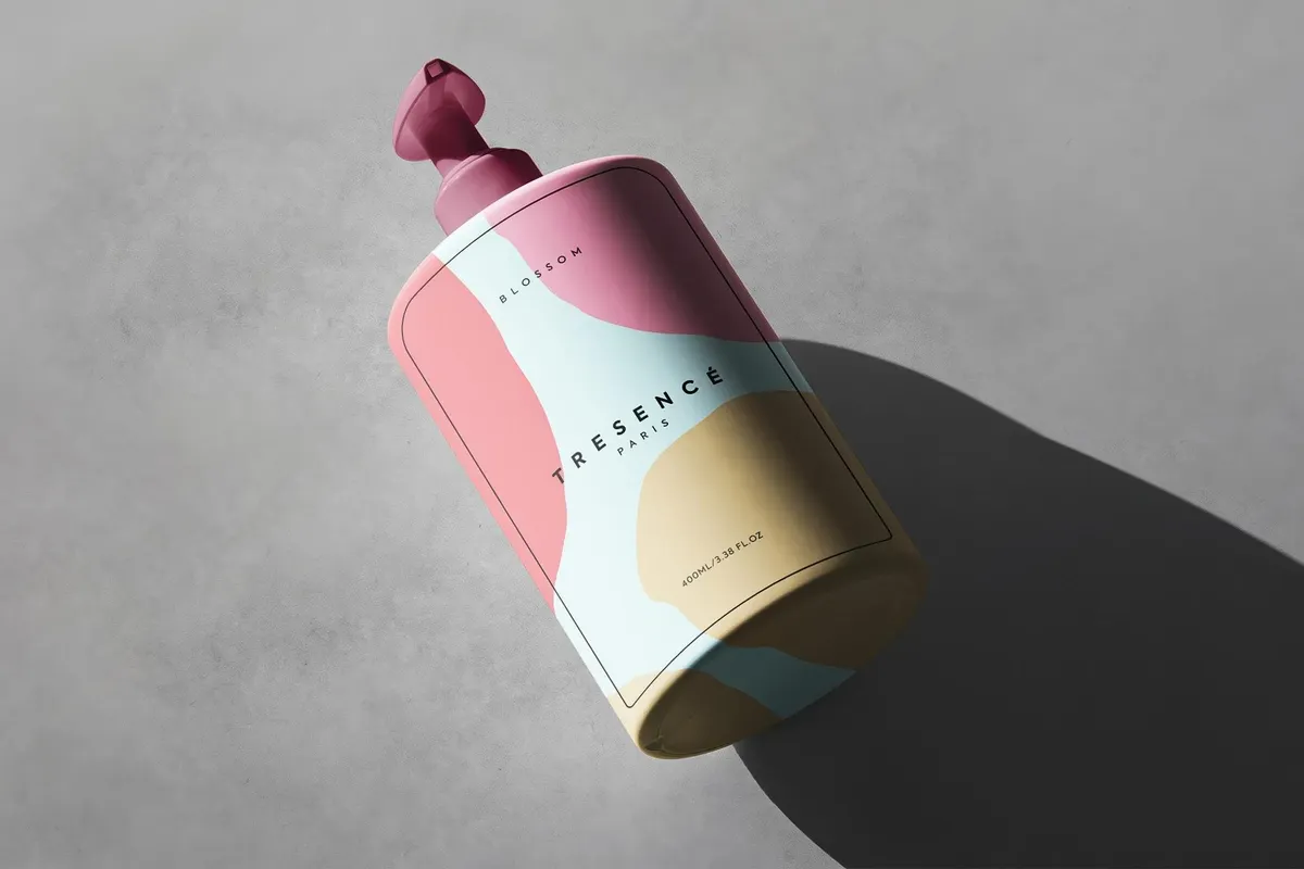 Beauty Product Pump Dispenser Mockup