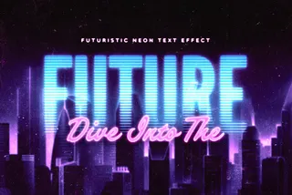 Futuristic Neon Text Effect