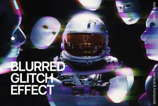 Blurred Glitch Photo Effect