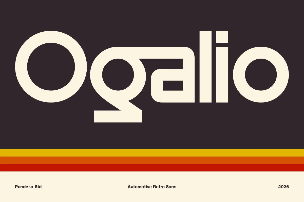 Ogalio - Automotive Retro Display Sans Font