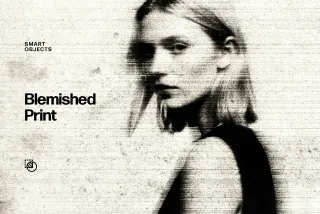 Blemished Print Photo Effect