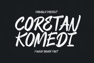 Coretan Komedi — Funny Brush Font