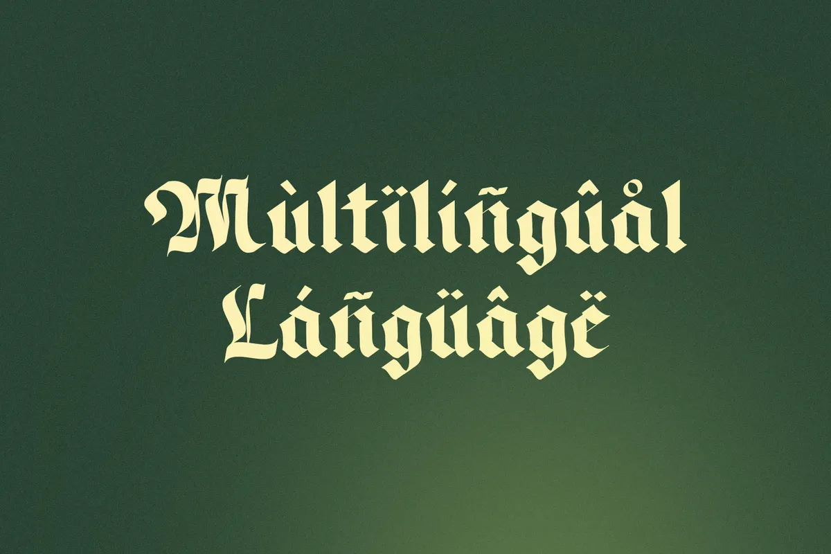 Magnefico - Bold Blackletter Font