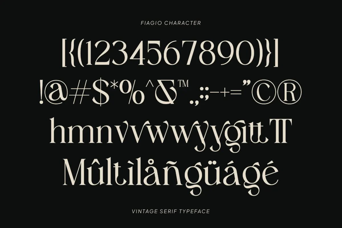 Fiagio – Elegant Vintage Serif Font