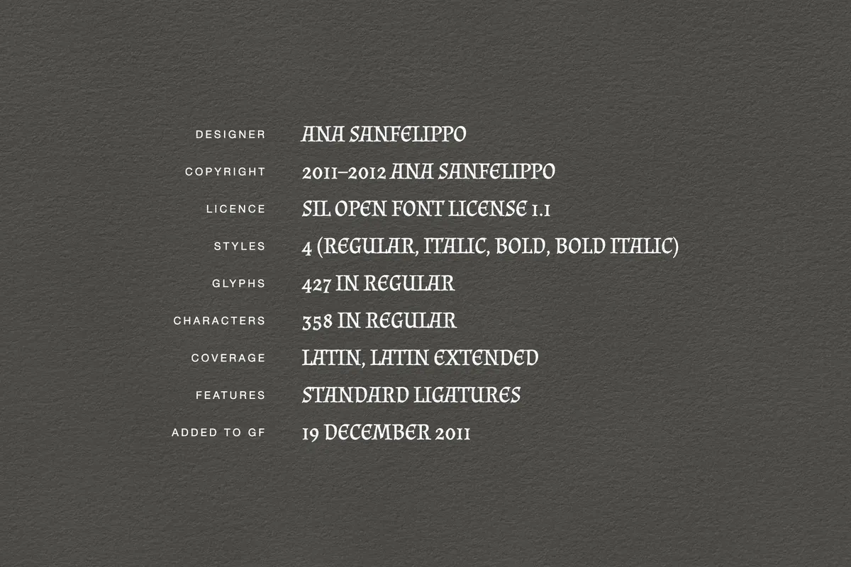Almendra — Free Chancery Calligraphy Font