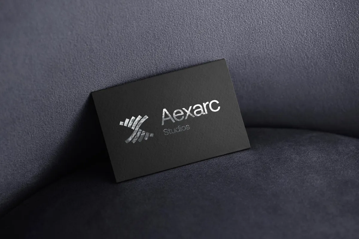 Velvet Chair Business Card Mockup