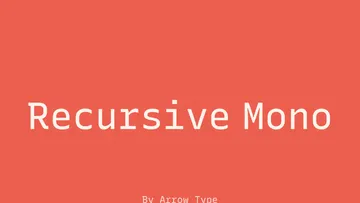 Recursive Mono Sans Family