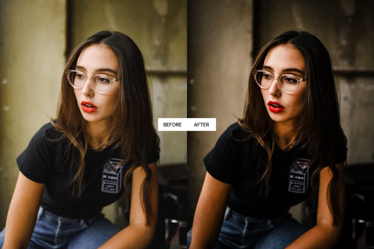 Black & Gold Cinematic Lightroom Presets