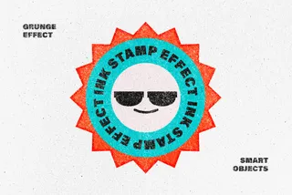 Grunge Ink Stamp Effect