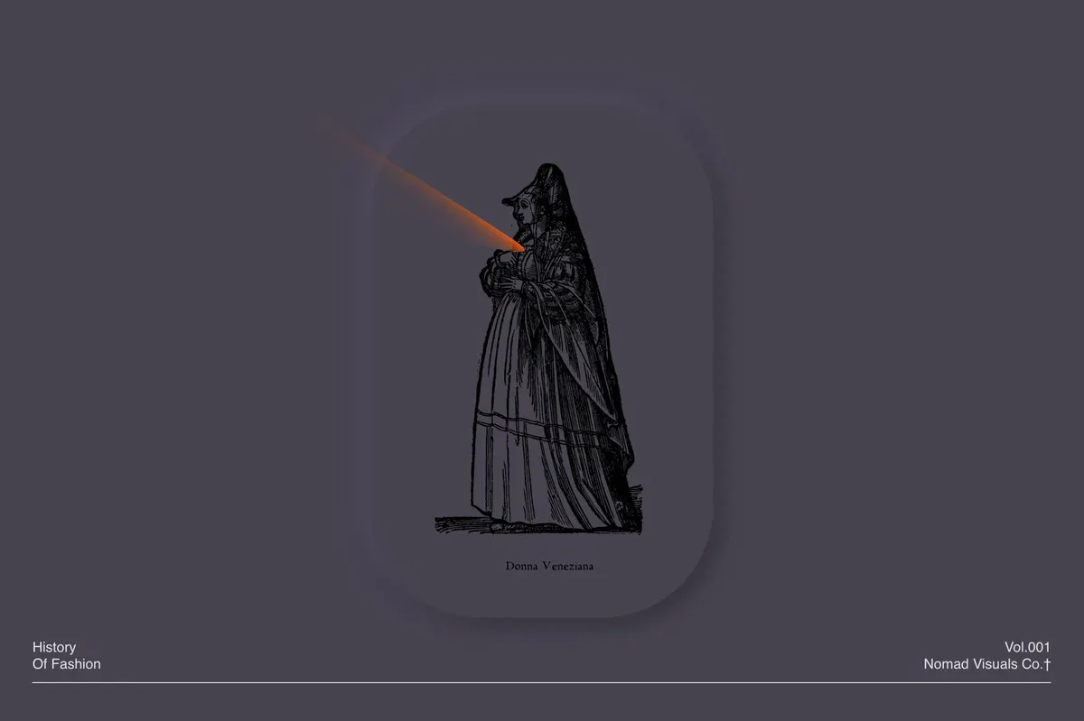 History of Fashion - Vector Illustrations