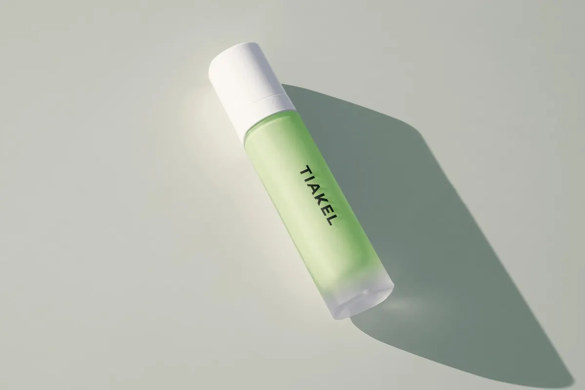 Matte Glass Cosmetic Bottle Mockup