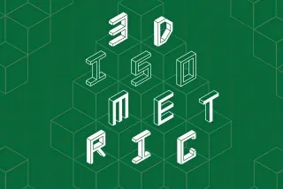 3D Isometric Font Family