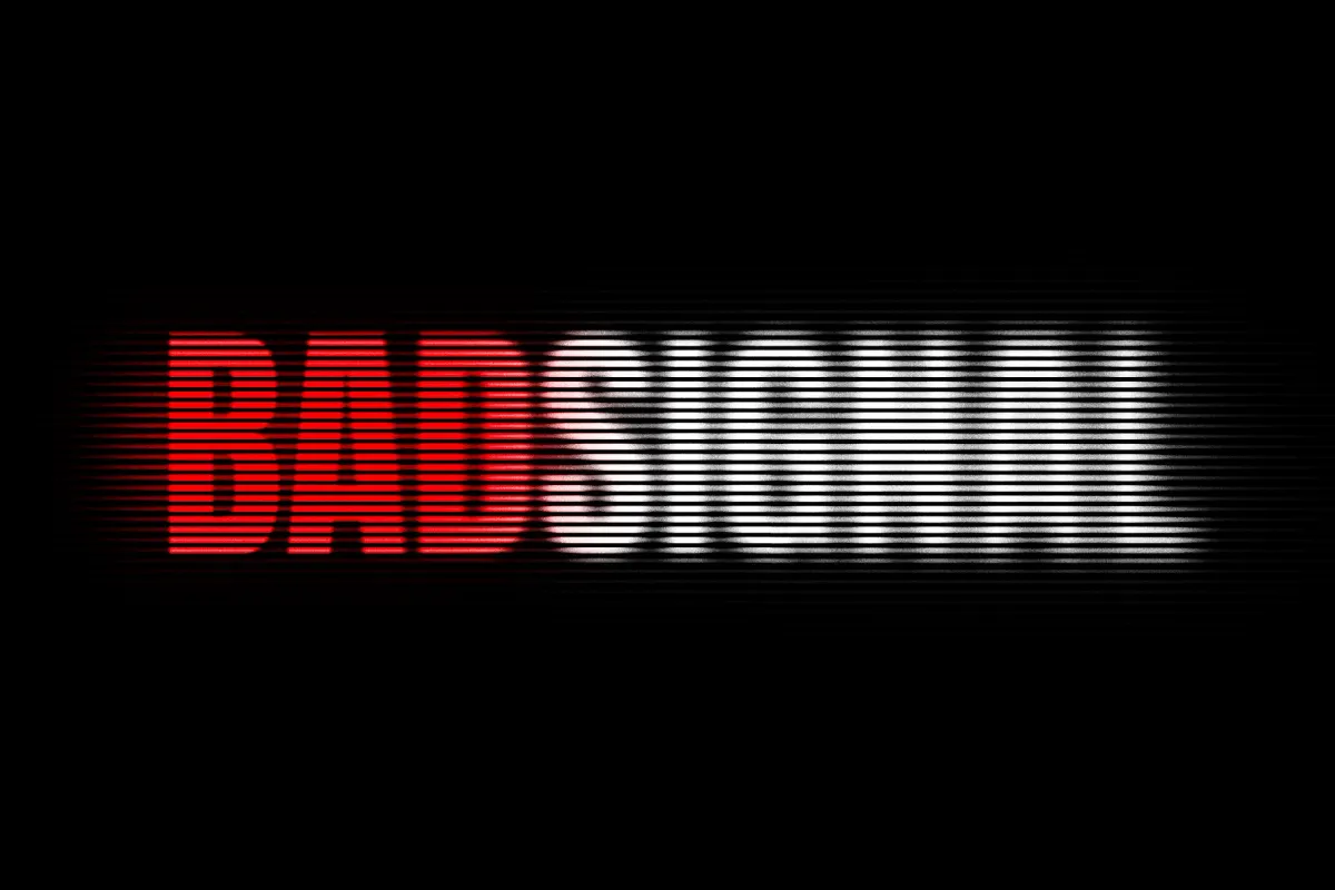 Line Screen Text Effect