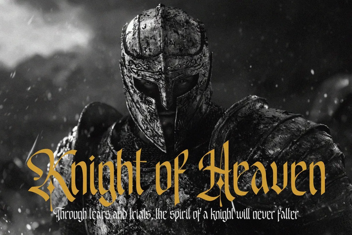 EMXAGE ALDSYB — Modern Medieval Blackletter Font