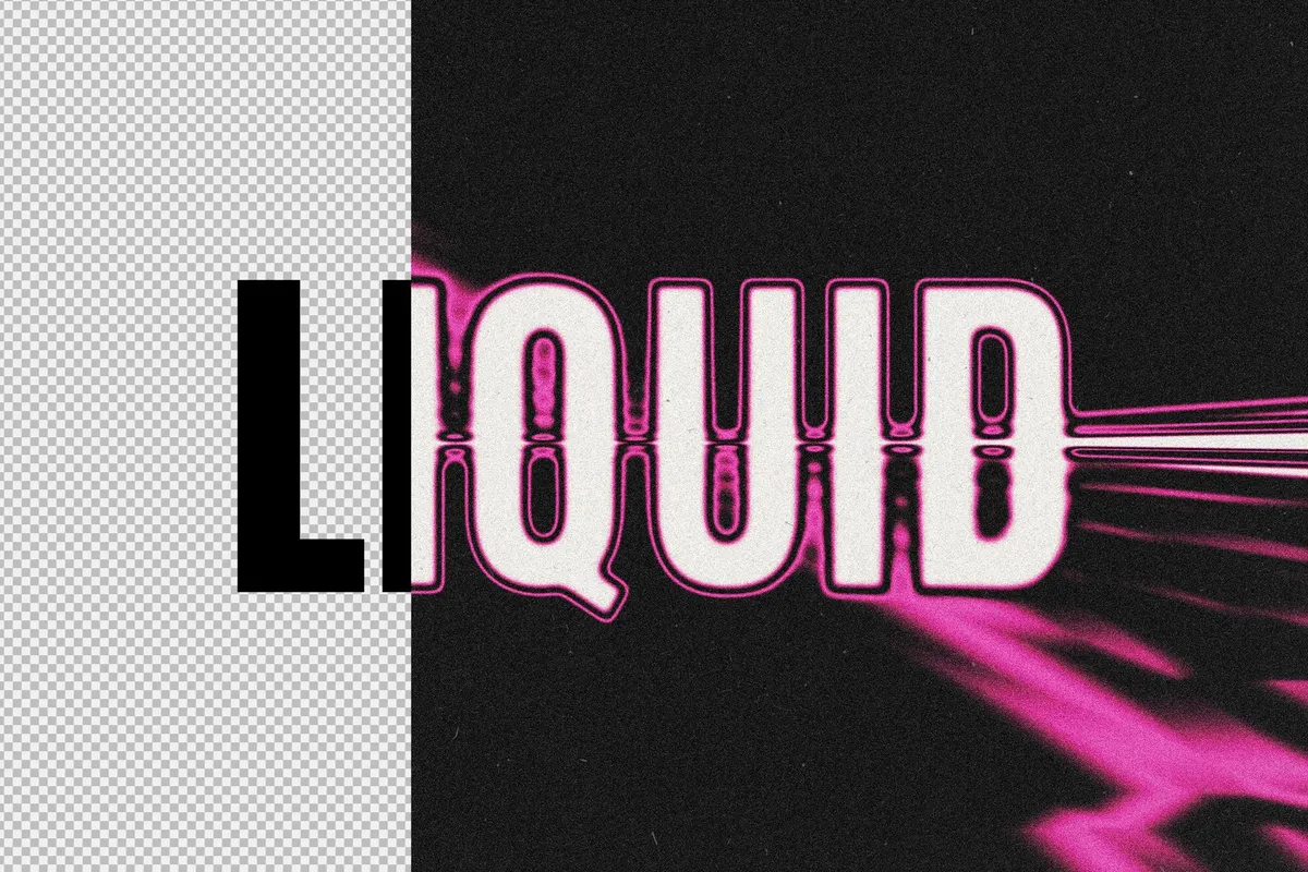 Distort Blur Text Effect