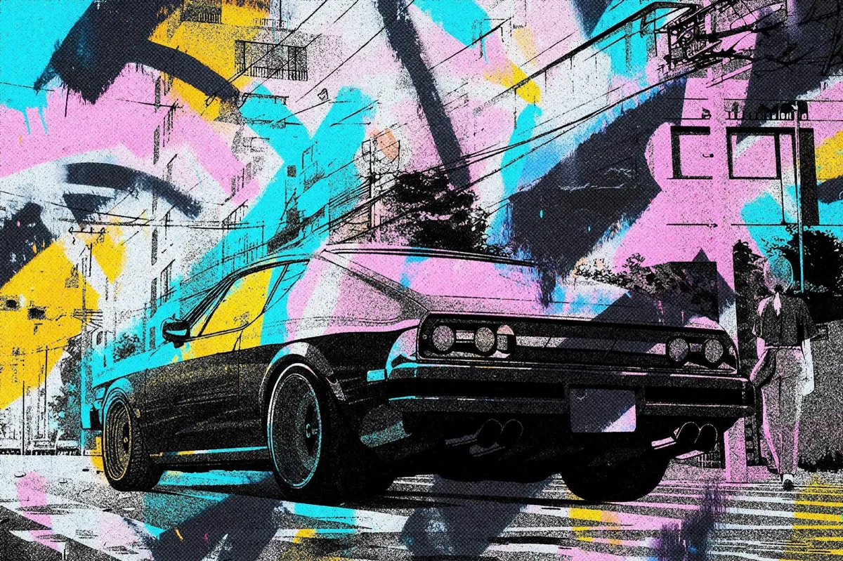 Graffiti Art Collage Photo Effect