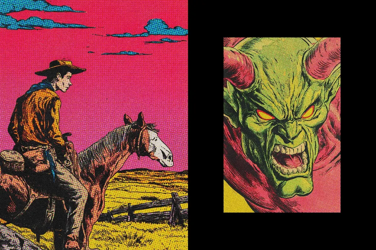 Retro Comic Print Effect
