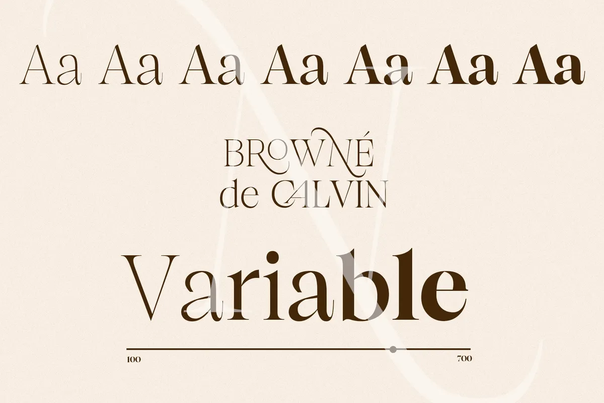Browne de Calvin - Luxury Serif Display Font