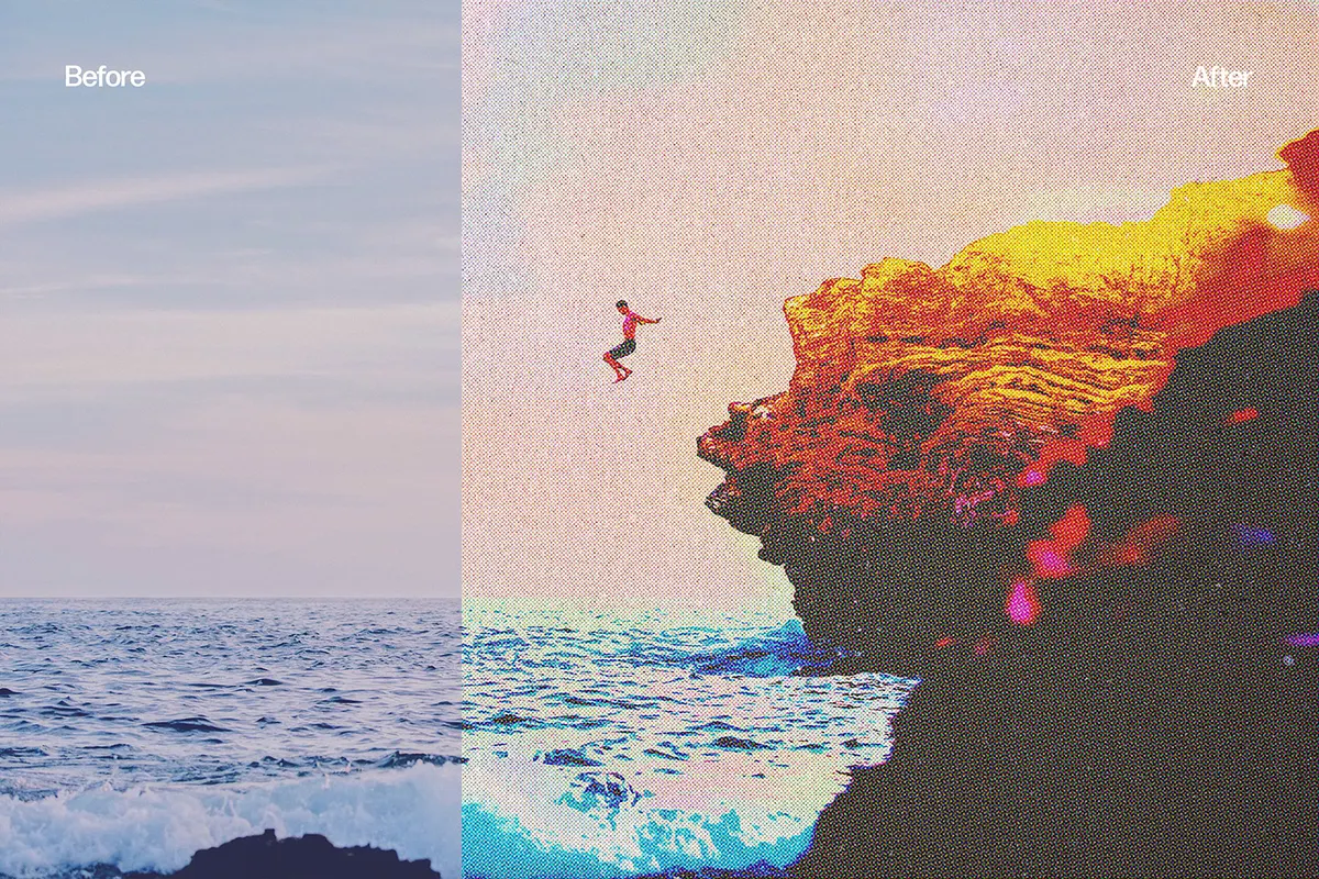 Vintage Postcard Photo Effect