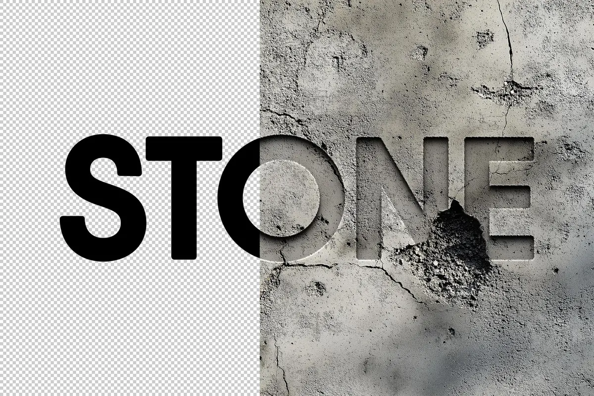Carved Stone Effect