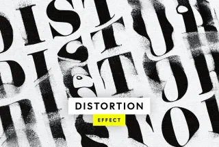 Distort Displace Text Effect