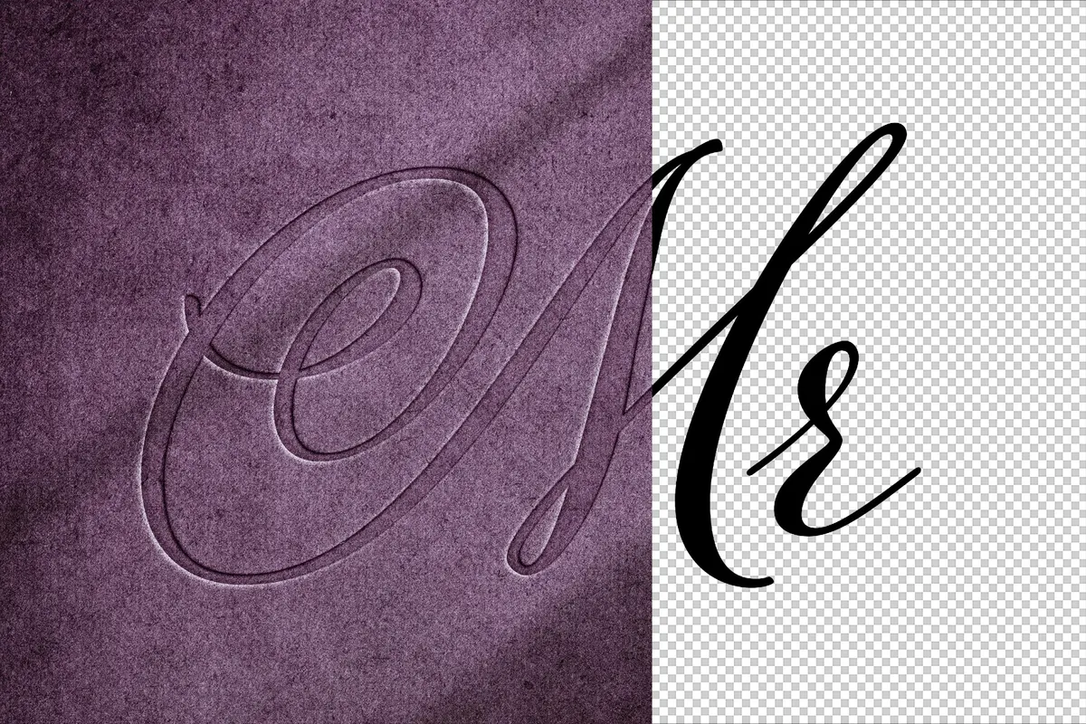 Embossed Paper Press Text Effect