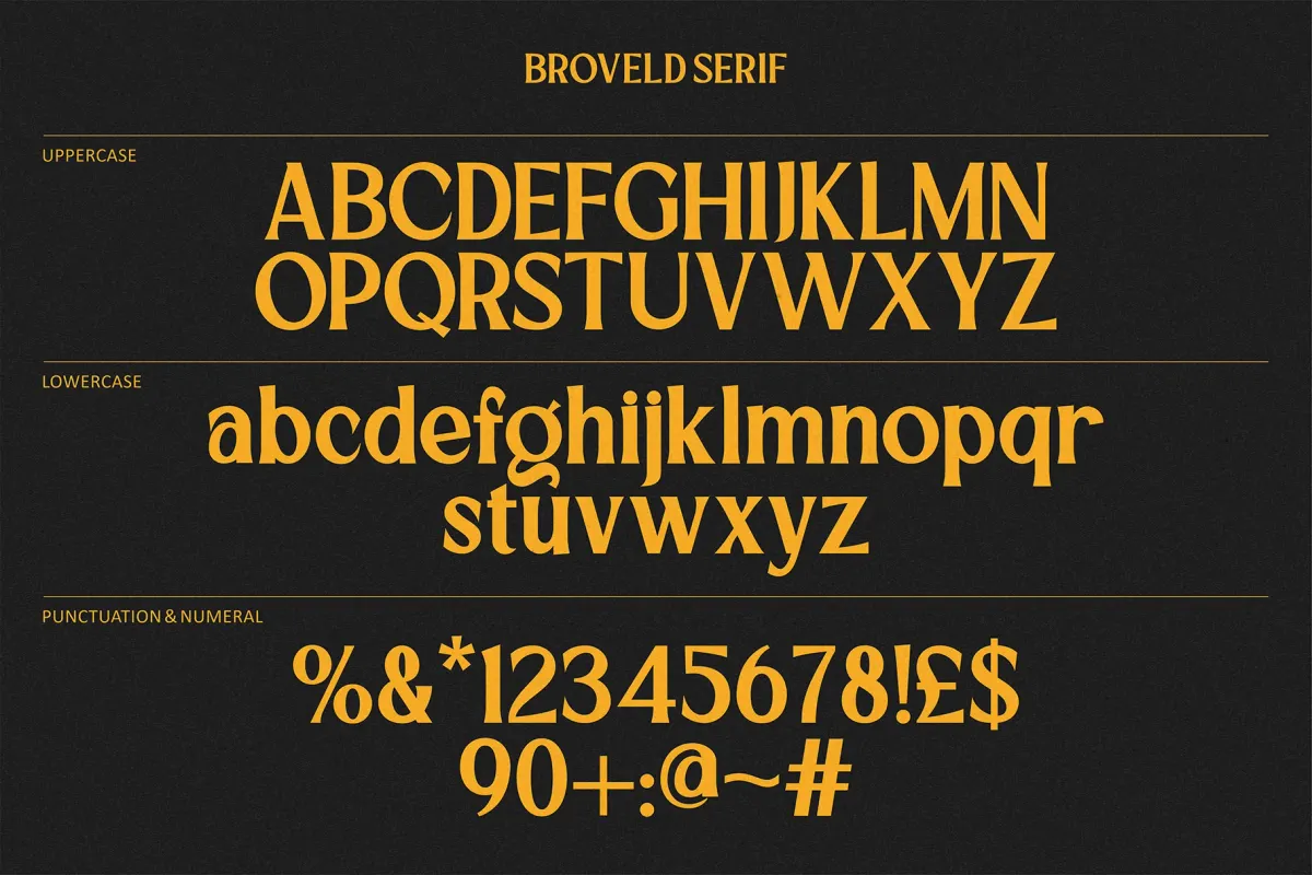 Broveld Serif – Editorial Display Font