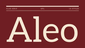 Aleo - Free Slab Font Family