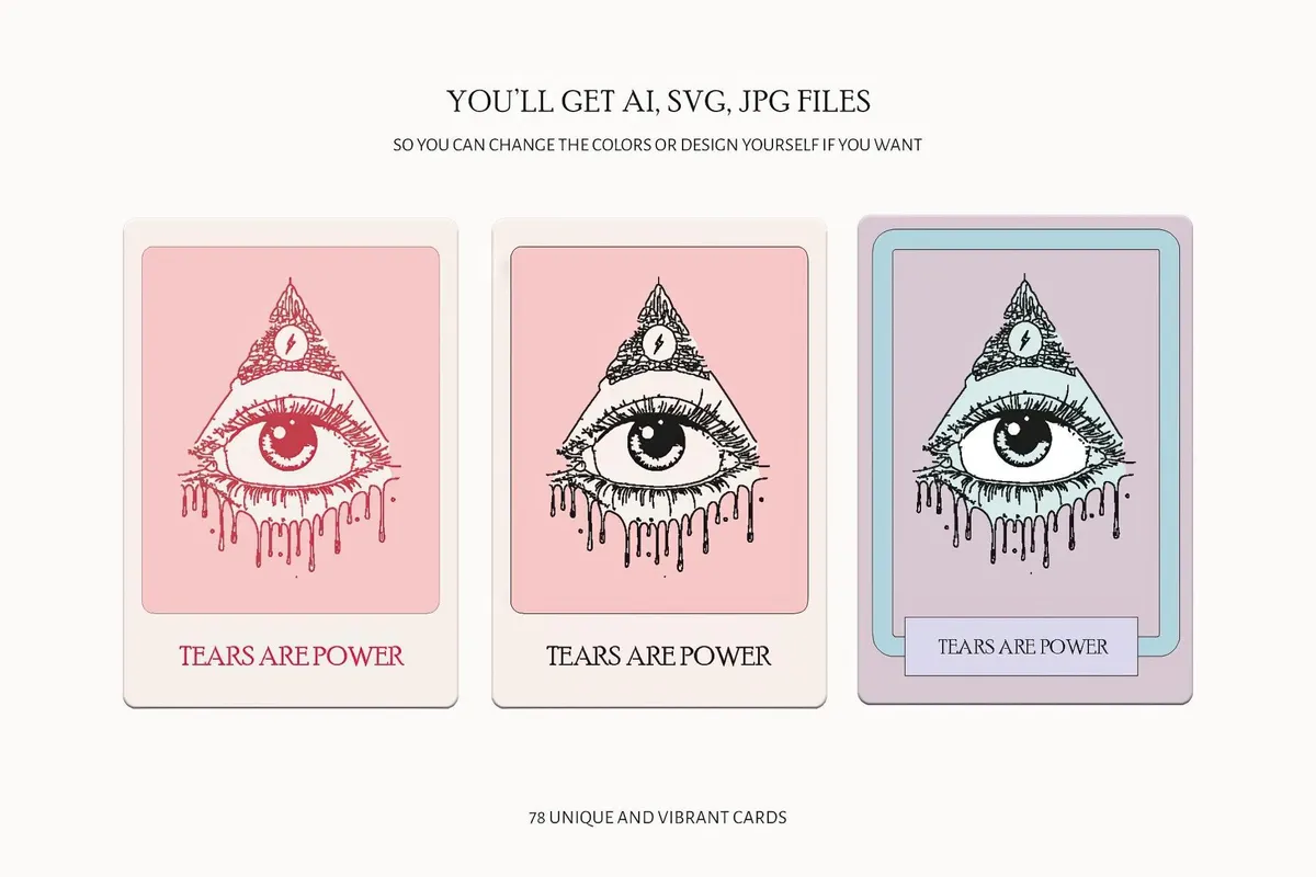 Not Tarot. Cards & Clipart Collection