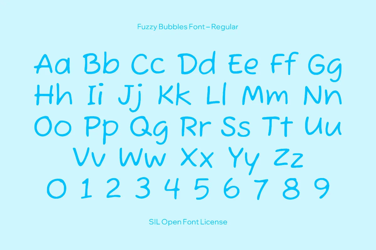 Fuzzy Bubbles Font