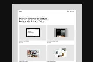 Nuro - Minimal Framer Portfolio Template