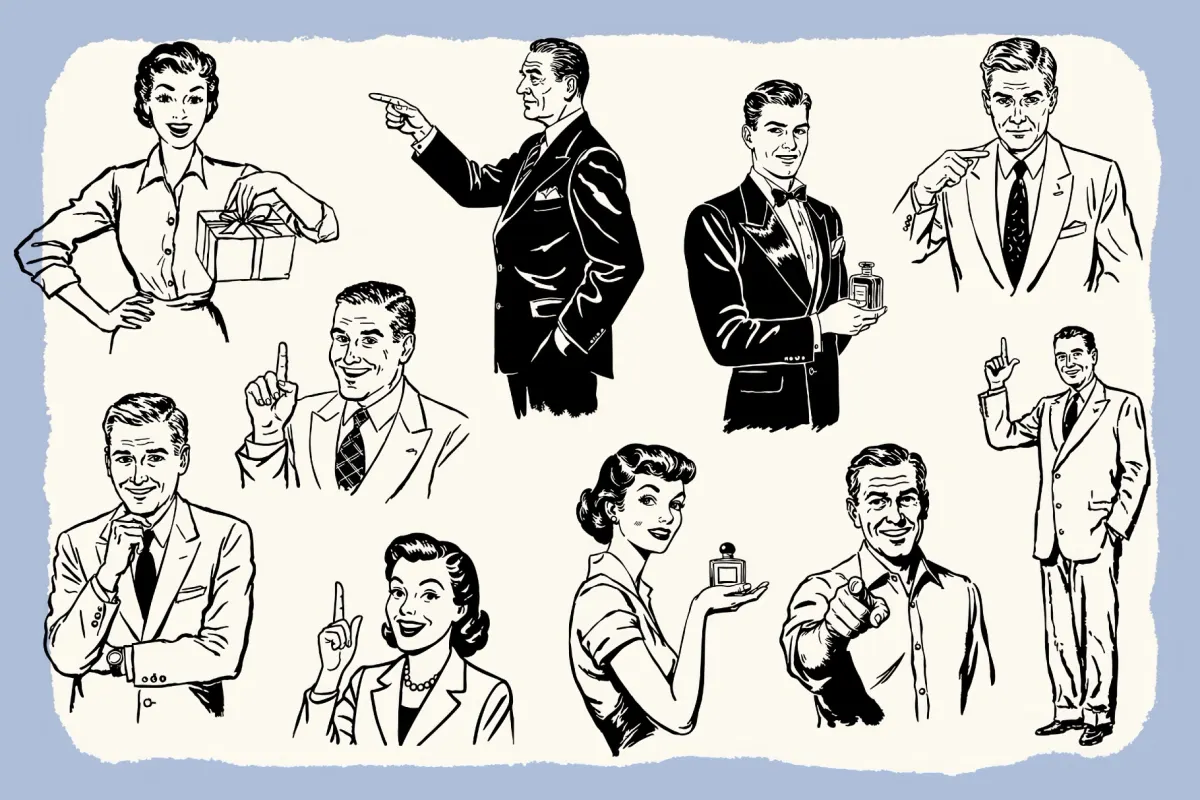 Retro Ad Graphics & Templates