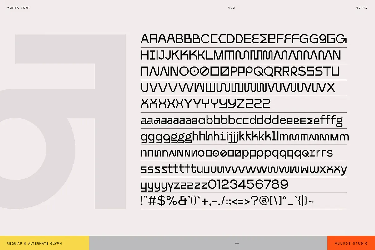 Morfa - Futuristic Techno Font
