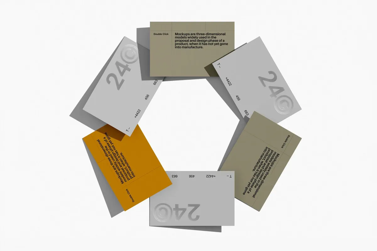 Business Cards Stationery Mockup