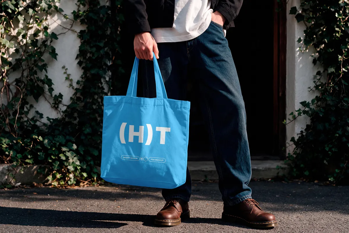 Street Tote Bag Mockup