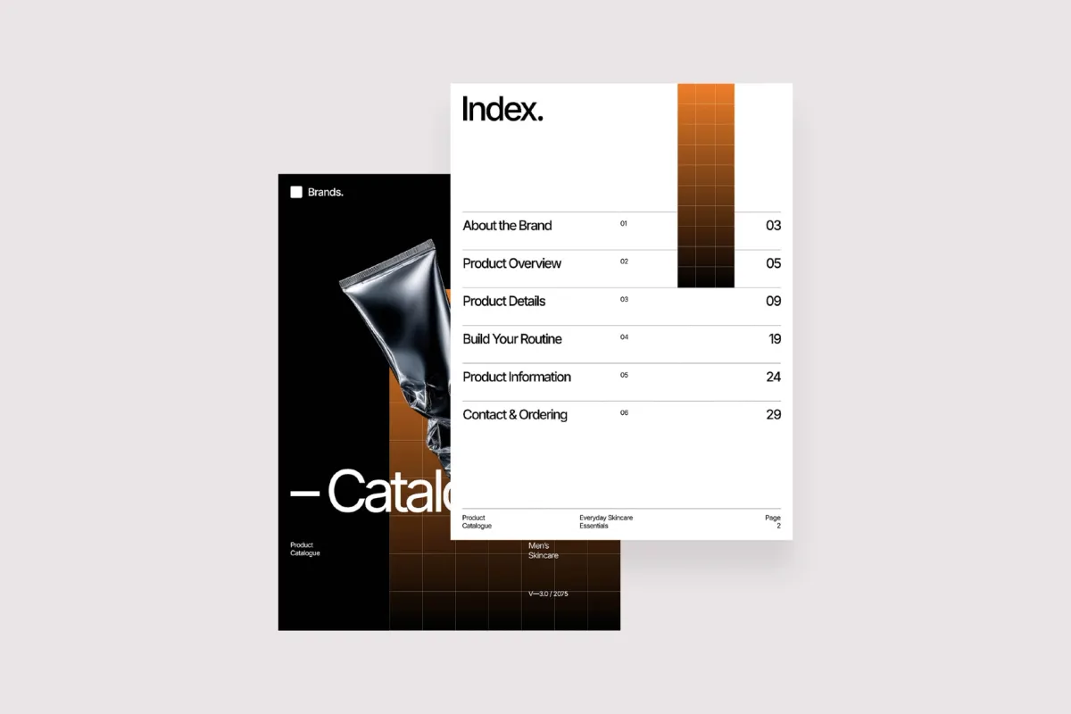 Greega — Skincare Catalog Template (Word & PDF)