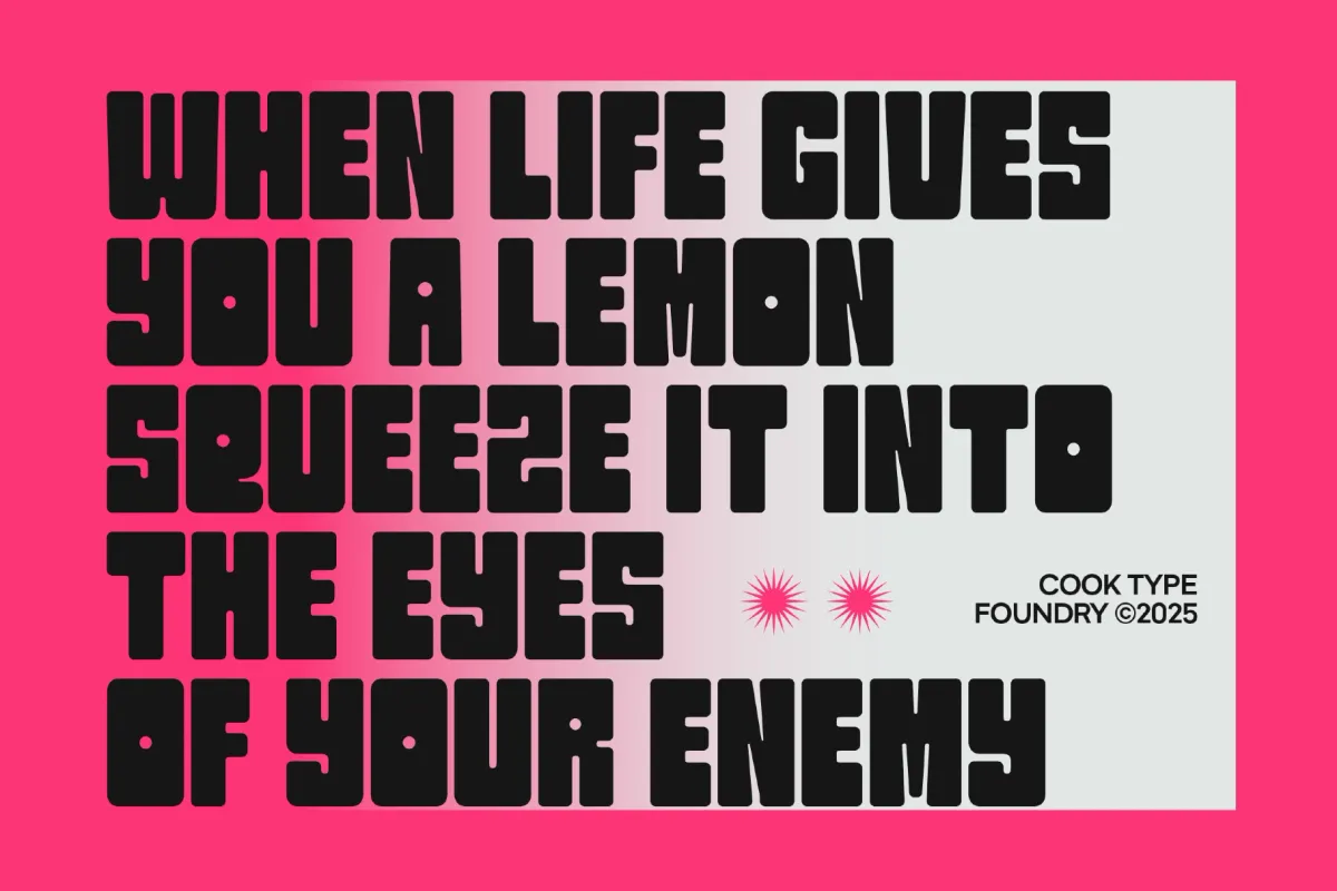 Snovyn - Bold Geometric Display Font