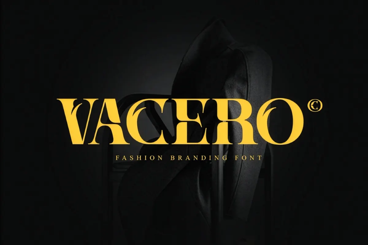 Vacero - Bold Slashed Serif Font