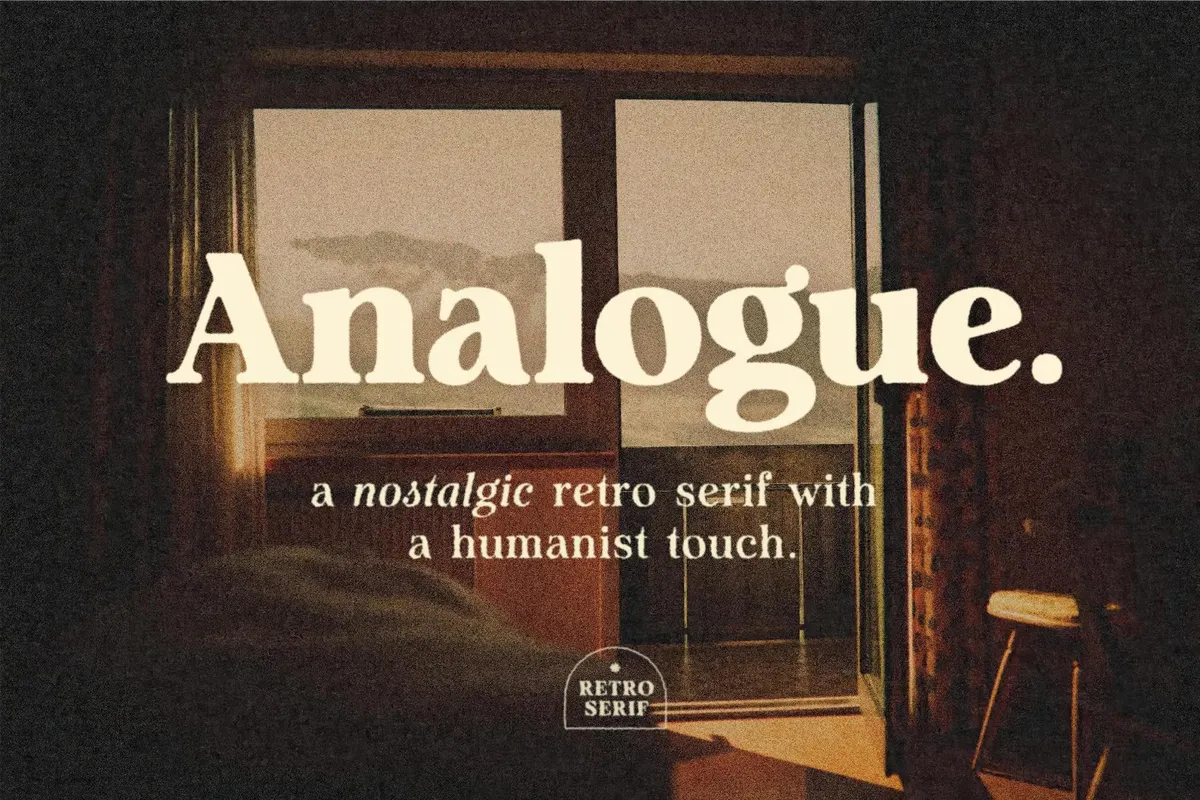 Analogue — Humanist Retro Serif