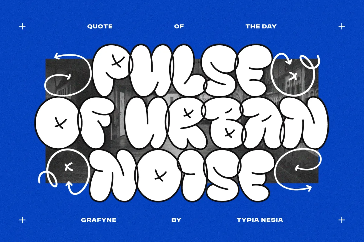 Grafyne - Balloon Graffiti Font