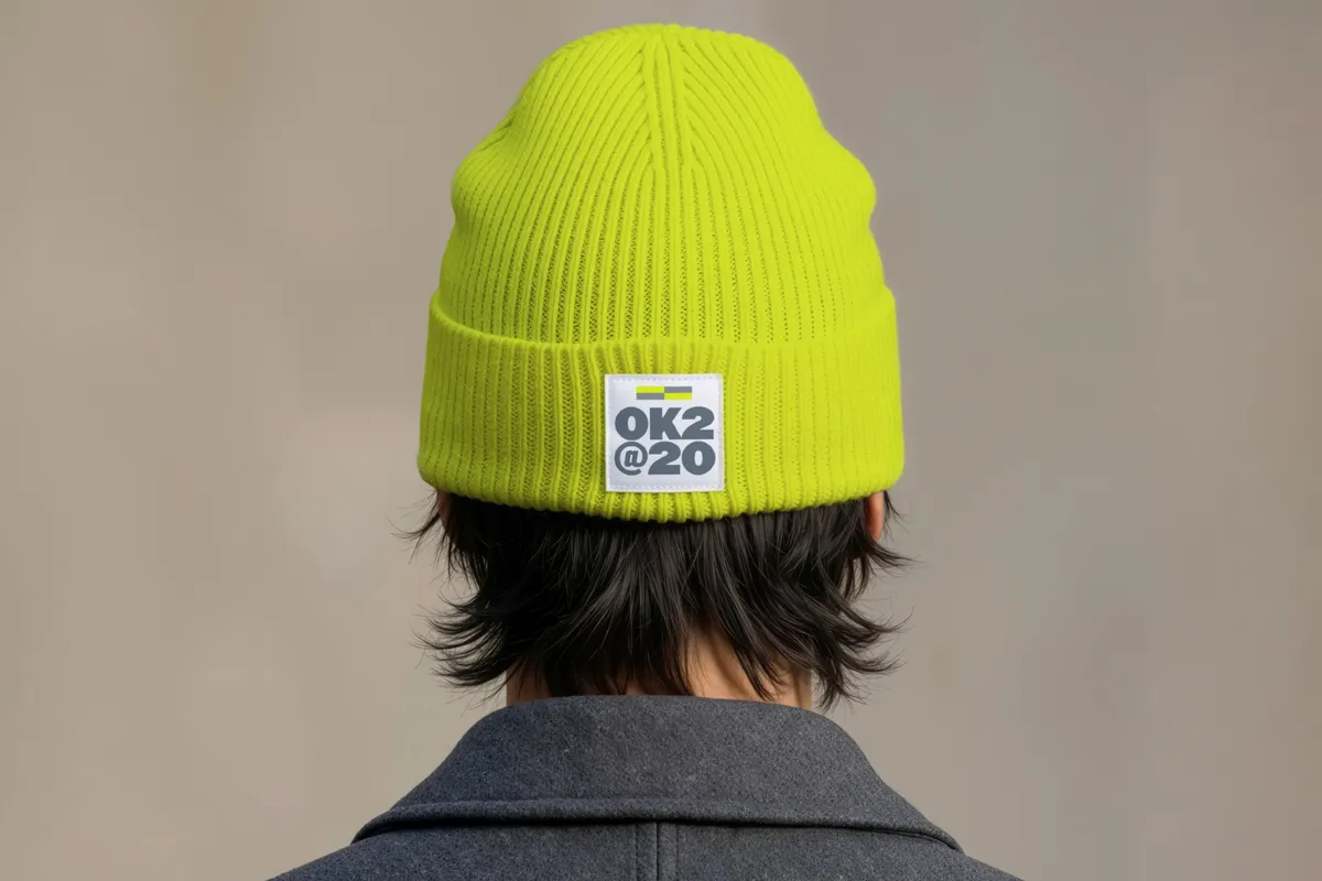 Beanie Label Mockup