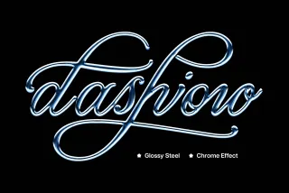 Steel Chrome Text Effect