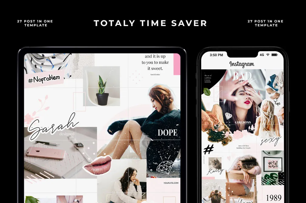 Bad Instagram Puzzle Templates