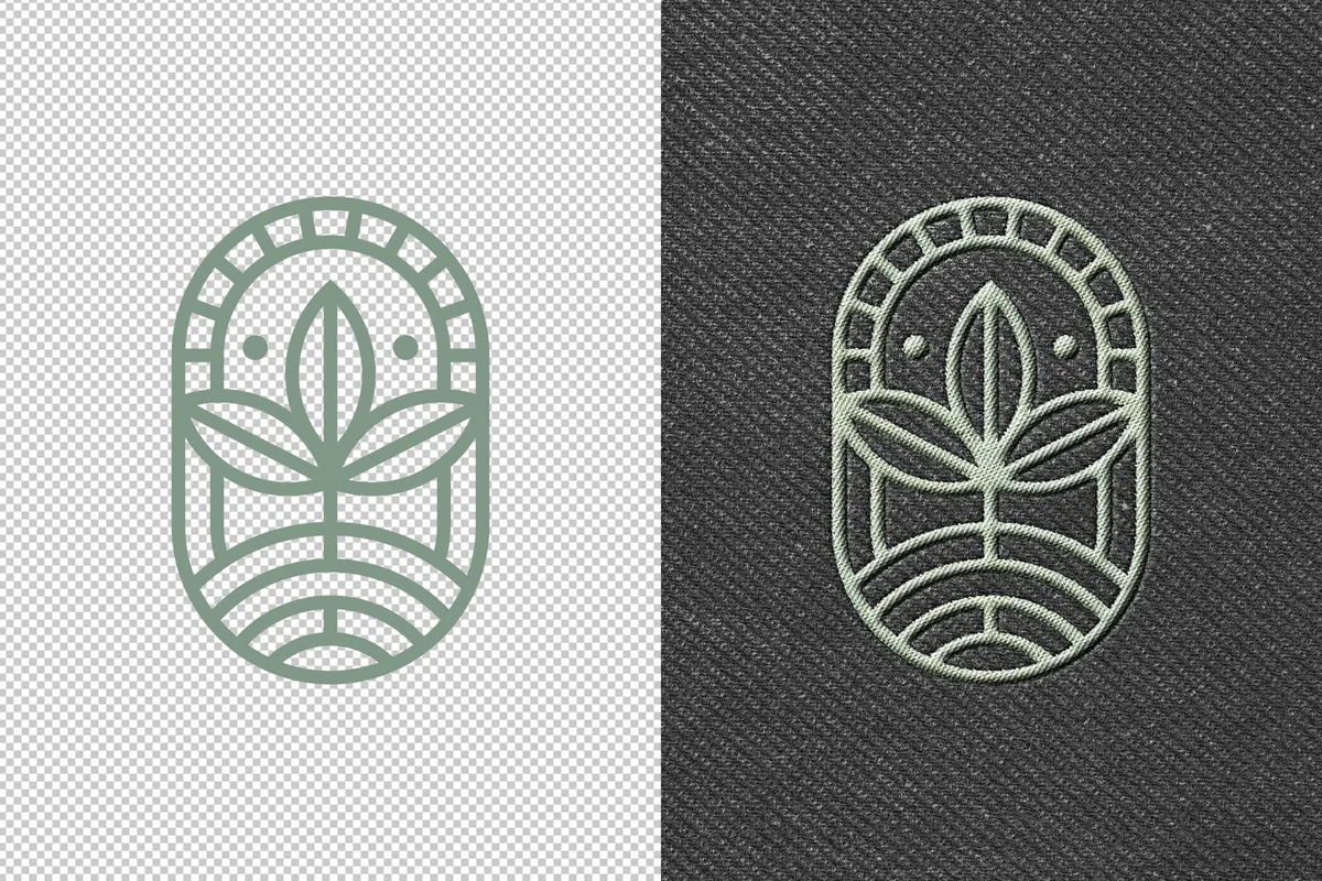 Stitching Embroidery Apparel Mockup
