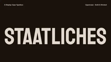 Staatliches - Free Condensed Sans