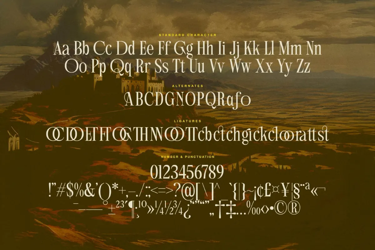 Aglio Picasso - Vintage Serif Display Font