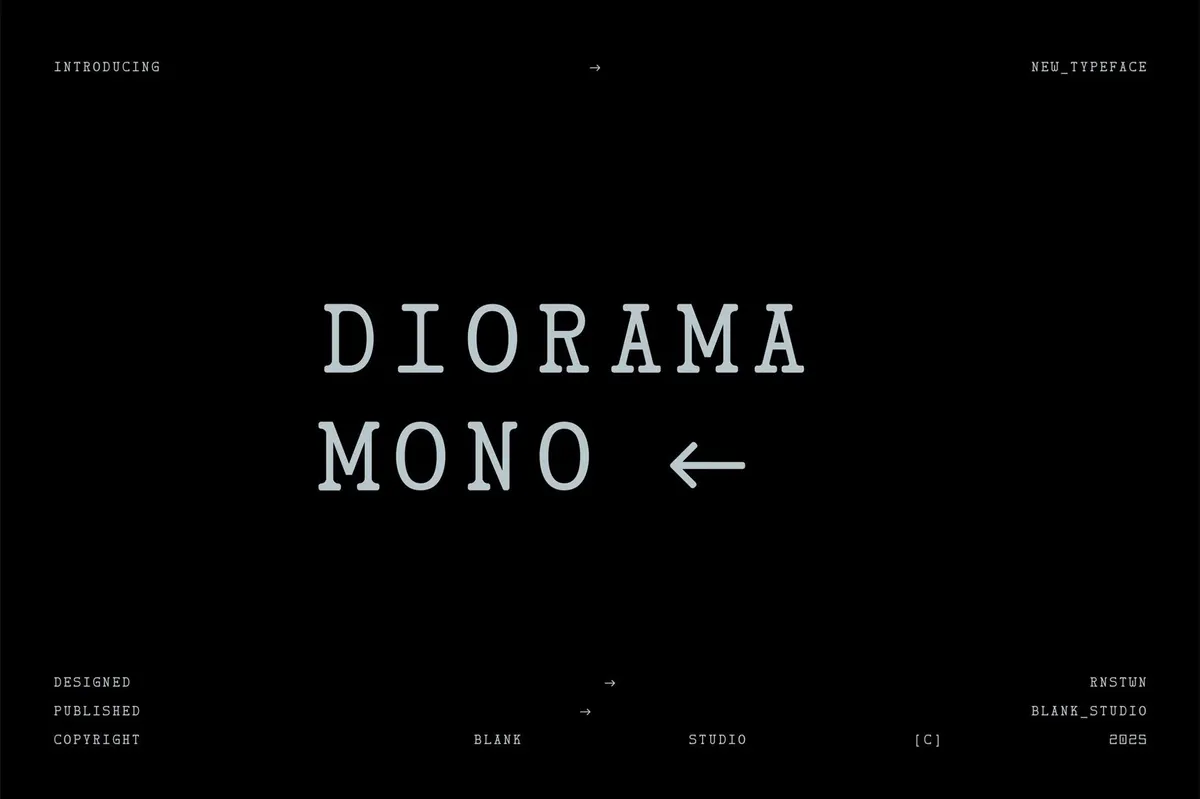 Diorama Mono Font Family