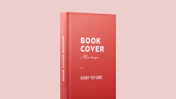 Book Spine and Cover Mockup